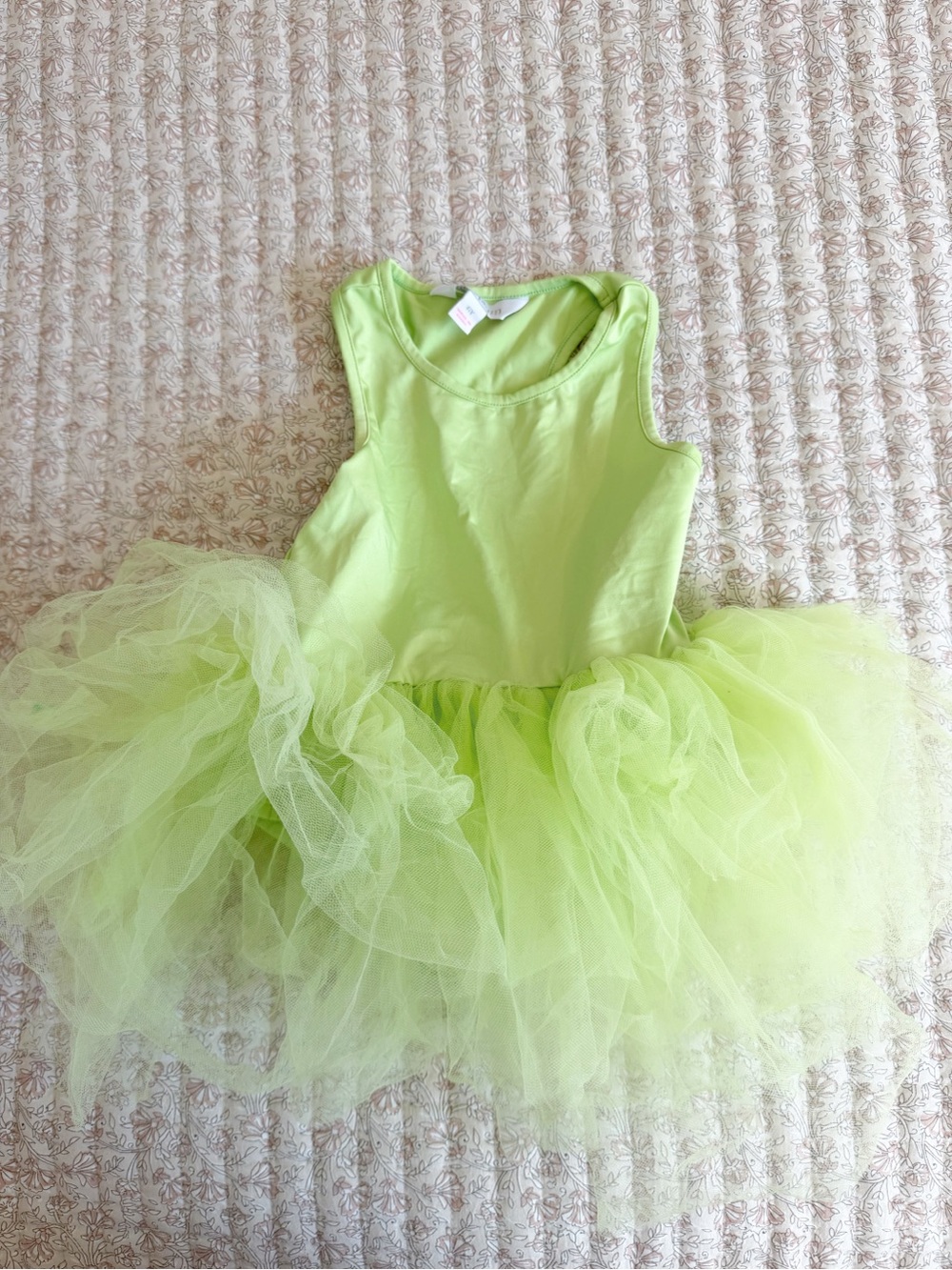 Girls Lime Green Tulle Tutu Dress - Sleeveless Dance Costume